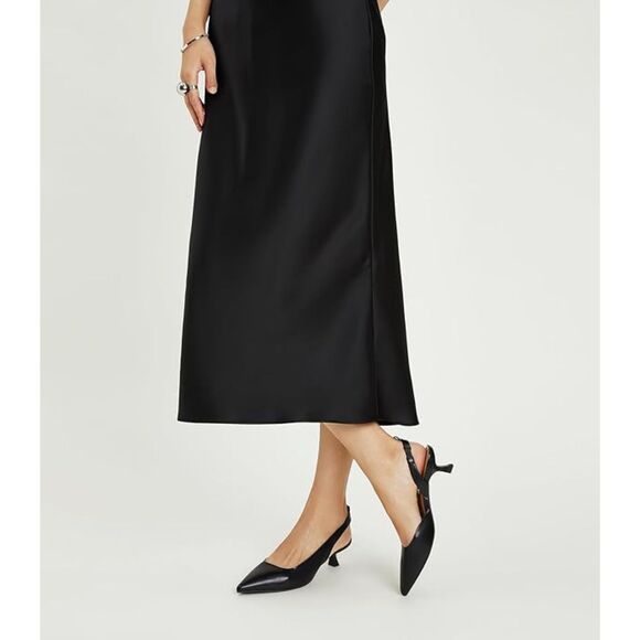 👠 Arromic Strappy Kitten Heels Slingback Pumps Black 8.5 - Picture 3 of 13